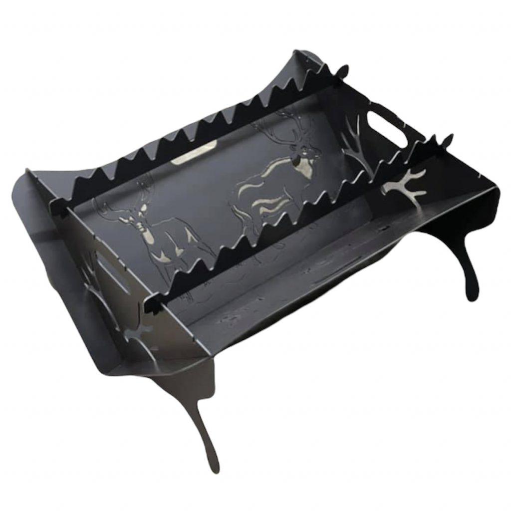 Heitts Welding Collapsible Ice Fishing Hunting Camping Fire Pit