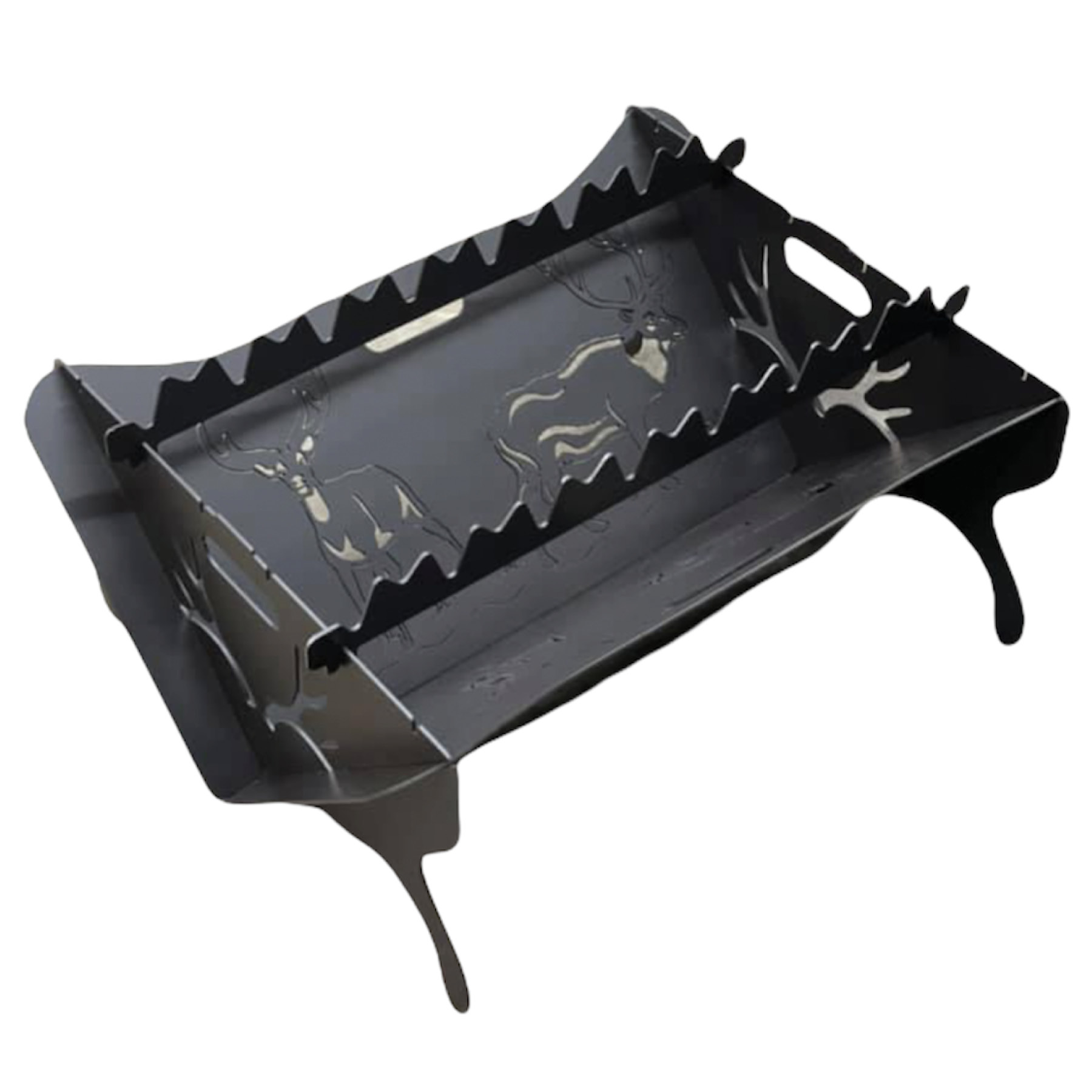 Collapsible Fire Pit | 4 Design Cutouts